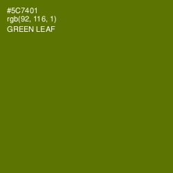 #5C7401 - Green Leaf Color Image